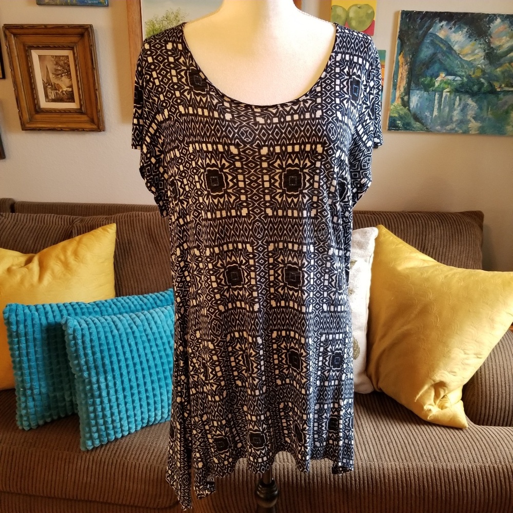 CABLE & GAUGE Top Shirt Tee Women's 1X
